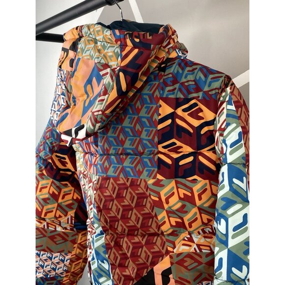 NWT FILA Men’s L Vostok Puffa Puffer Jacket Full Zip AOP Hooded F22UASM1 933 - Picture 10 of 16